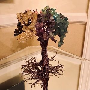 Gem seven chakra crystal tree